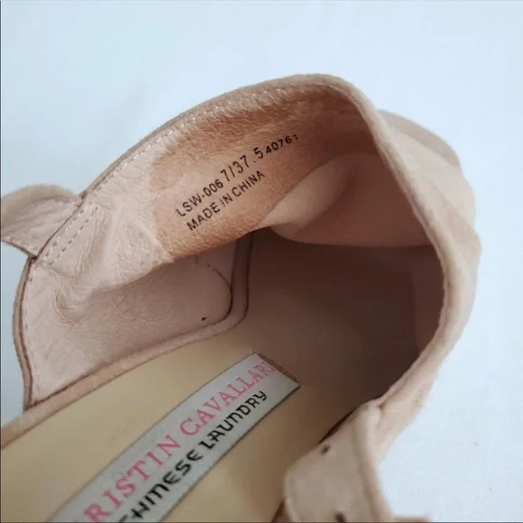 Chinese Laundry Kristen Cavallari Tan Block Heels - Picture 6 of 6